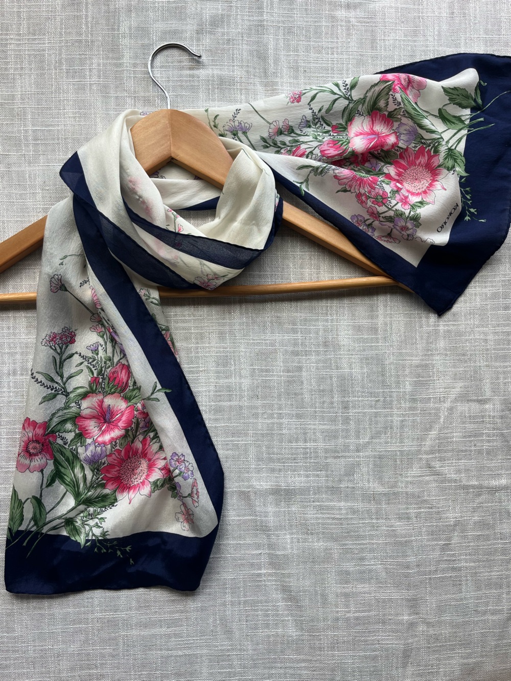 Pure Silk Botanical Neckerchief